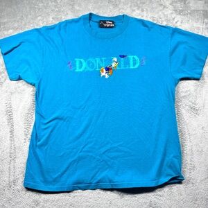 VTG Walt Disney Originals Donald Duck T-Shirt Men's XL Embroidered